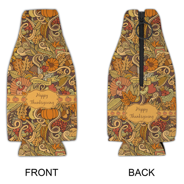 Thanksgiving Zipper Bottle Cooler - APPROVAL