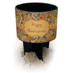 Thanksgiving Black Beach Spiker Drink Holder (Personalized)