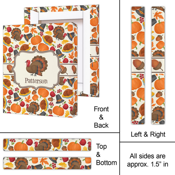 Traditional Thanksgiving 11x14 - Canvas Print - Approval