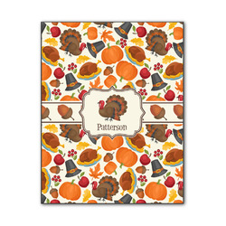 Traditional Thanksgiving Wood Print - 11x14 (Personalized)
