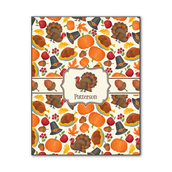 Custom Traditional Thanksgiving Wood Print - 11x14 (Personalized)