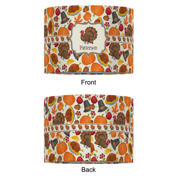 Traditional Thanksgiving 12" Drum Lampshade - APPROVAL (Fabric)