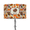 Traditional Thanksgiving 12" Drum Lampshade - ON STAND (Fabric)