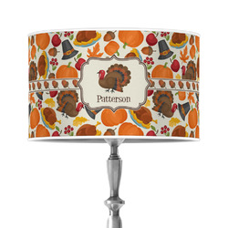 Traditional Thanksgiving 12" Drum Lamp Shade - Poly-film (Personalized)