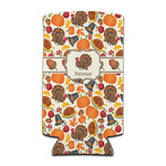 Traditional Thanksgiving Can Cooler (tall 12 oz) (Personalized)