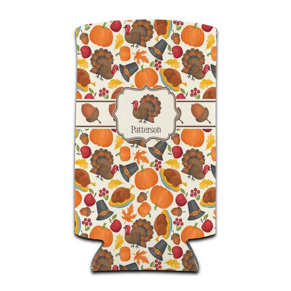 Custom Traditional Thanksgiving Can Cooler (tall 12 oz) (Personalized)