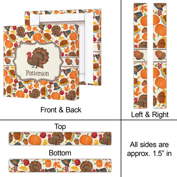 Traditional Thanksgiving 12x12 - Canvas Print - Approval