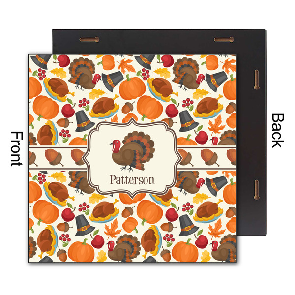 Traditional Thanksgiving 12x12 Wood Print - Front & Back View