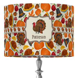 Traditional Thanksgiving 16" Drum Lamp Shade - Fabric (Personalized)