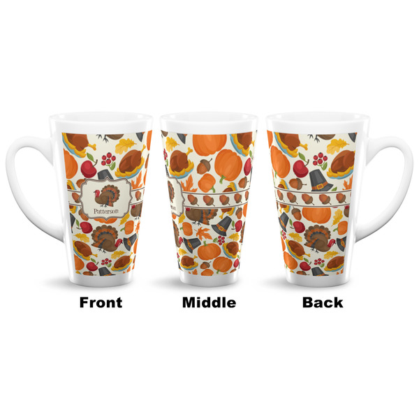 Traditional Thanksgiving 16 Oz Latte Mug - Approval