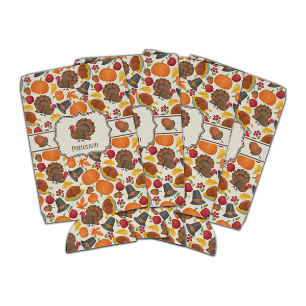 Custom Traditional Thanksgiving Can Cooler (16 oz) - Set of 4 (Personalized)