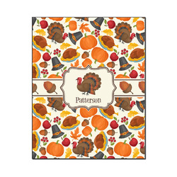 Traditional Thanksgiving Wood Print - 16x20 (Personalized)