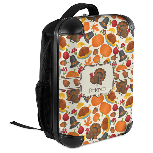 Traditional Thanksgiving 18" Hard Shell Backpacks - ANGLED VIEW