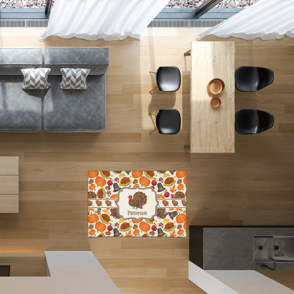 Traditional Thanksgiving 2'x3' Indoor Area Rugs - IN CONTEXT