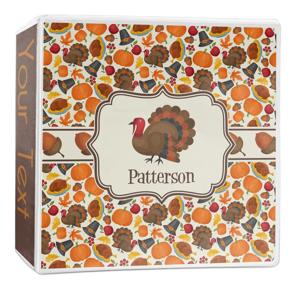 Custom Traditional Thanksgiving 3-Ring Binder - 2 inch (Personalized)