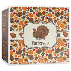 Traditional Thanksgiving 3-Ring Binder - 3 inch (Personalized)