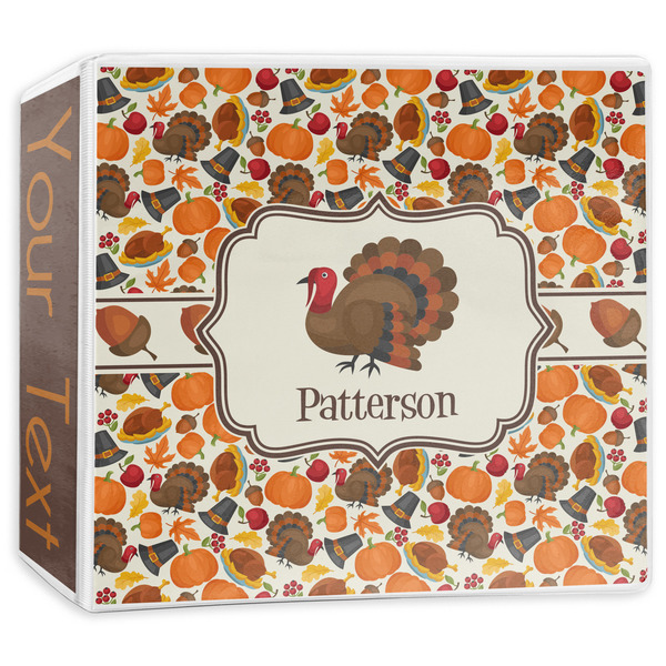 Custom Traditional Thanksgiving 3-Ring Binder - 3 inch (Personalized)