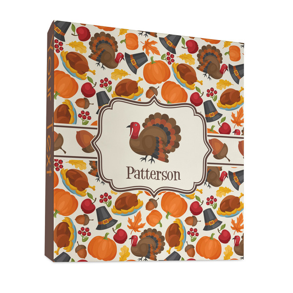 Custom Traditional Thanksgiving 3 Ring Binder - Full Wrap - 1" (Personalized)