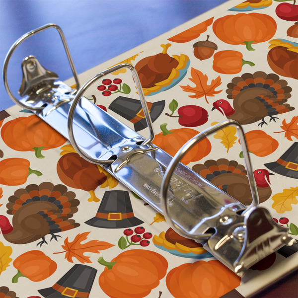 Traditional Thanksgiving 3 Ring Binders - Full Wrap - 2" - DETAIL