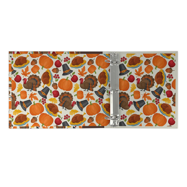 Traditional Thanksgiving 3 Ring Binders - Full Wrap - 2" - OPEN INSIDE