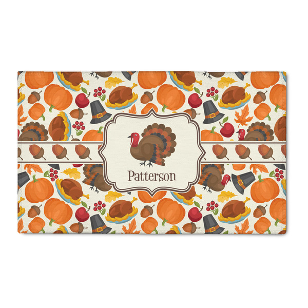 Custom Traditional Thanksgiving 3' x 5' Patio Rug (Personalized)