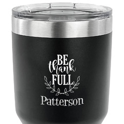 Traditional Thanksgiving 30 oz Stainless Steel Tumbler - Black - Single Sided (Personalized)