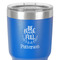 Traditional Thanksgiving 30 oz Stainless Steel Ringneck Tumbler - Blue - Close Up