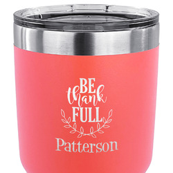 Traditional Thanksgiving 30 oz Stainless Steel Tumbler - Coral - Double Sided (Personalized)