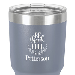 Traditional Thanksgiving 30 oz Stainless Steel Tumbler - Grey - Double-Sided (Personalized)