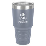 Traditional Thanksgiving 30 oz Stainless Steel Tumbler - Grey - Single-Sided (Personalized)