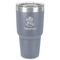 Traditional Thanksgiving 30 oz Stainless Steel Ringneck Tumbler - Grey - Front