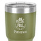 Traditional Thanksgiving 30 oz Stainless Steel Ringneck Tumbler - Olive - Close Up