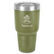 Traditional Thanksgiving 30 oz Stainless Steel Ringneck Tumbler - Olive - Front