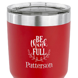 Traditional Thanksgiving 30 oz Stainless Steel Tumbler - Red - Single Sided (Personalized)