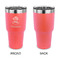 Traditional Thanksgiving 30 oz Stainless Steel Ringneck Tumblers - Coral - Single Sided - APPROVAL