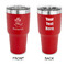 Traditional Thanksgiving 30 oz Stainless Steel Ringneck Tumblers - Red - Double Sided - APPROVAL