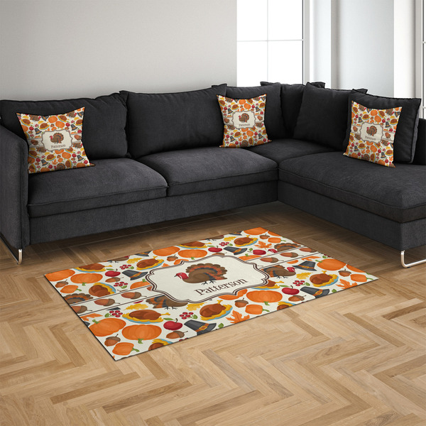 Traditional Thanksgiving 4'x6' Indoor Area Rugs - IN CONTEXT