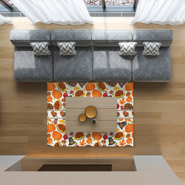 Traditional Thanksgiving 5'x7' Indoor Area Rugs - IN CONTEXT