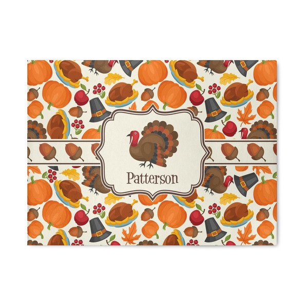 Custom Traditional Thanksgiving 5' x 7' Patio Rug (Personalized)
