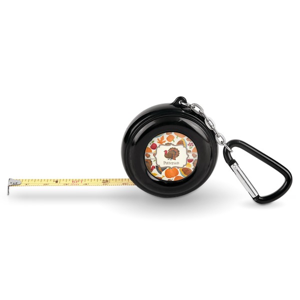 Custom Traditional Thanksgiving Pocket Tape Measure - 6 Ft w/ Carabiner Clip (Personalized)