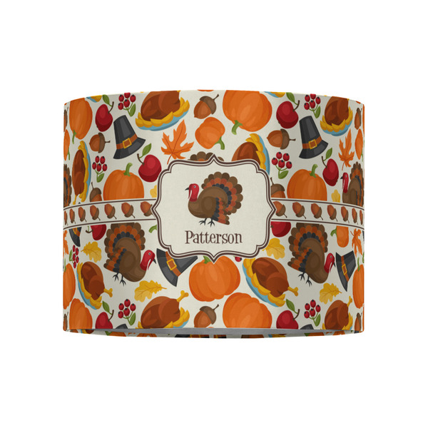 Traditional Thanksgiving 8" Drum Lampshade - FRONT (Fabric)