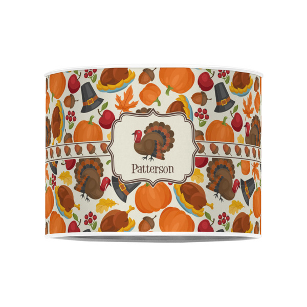Traditional Thanksgiving 8" Drum Lampshade - FRONT (Poly Film)