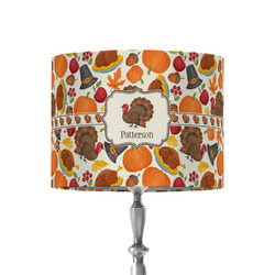 Traditional Thanksgiving 8" Drum Lamp Shade - Fabric (Personalized)