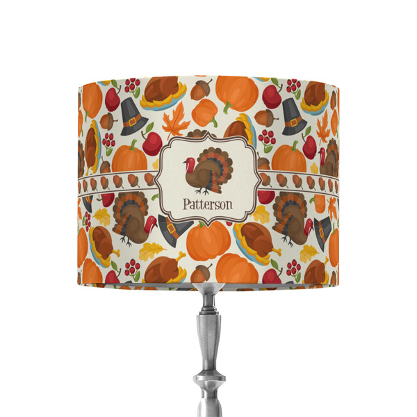 Custom Traditional Thanksgiving 8" Drum Lamp Shade - Fabric (Personalized)