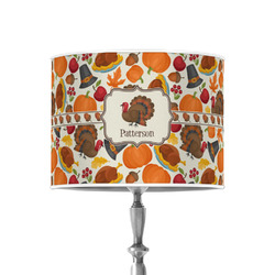 Traditional Thanksgiving 8" Drum Lamp Shade - Poly-film (Personalized)