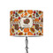 Traditional Thanksgiving 8" Drum Lampshade - ON STAND (Poly Film)