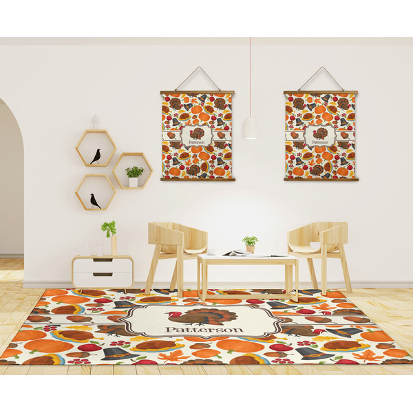 Traditional Thanksgiving 8'x10' Indoor Area Rugs - IN CONTEXT