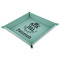 Traditional Thanksgiving 9" x 9" Teal Leatherette Snap Up Tray - MAIN
