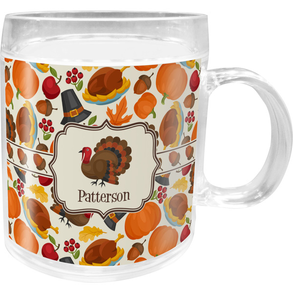 Custom Traditional Thanksgiving Acrylic Kids Mug (Personalized)