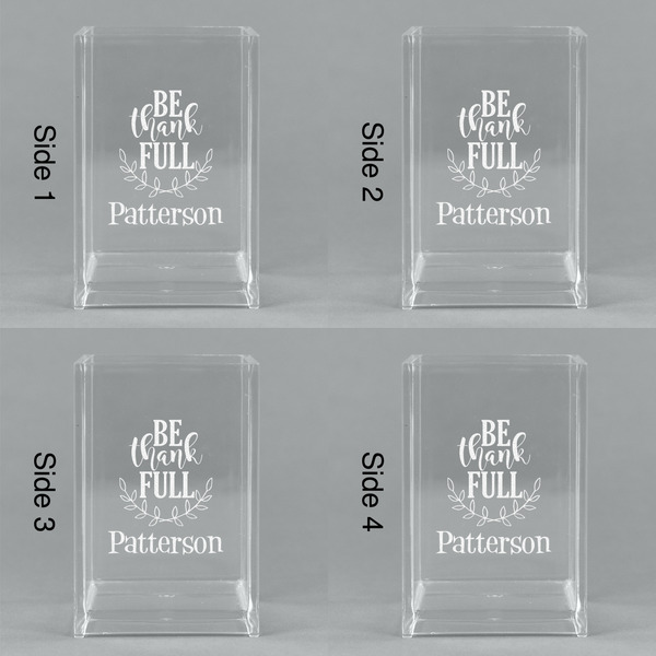 Traditional Thanksgiving Acrylic Pen Holder - All Sides